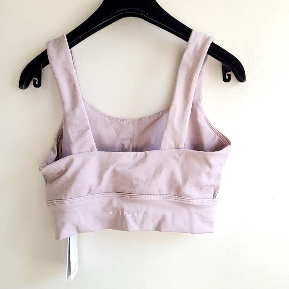 New All Fenix Anthropologie Sports Bra Twighlight Blush Metallic Star Print NWT - Picture 9 of 12